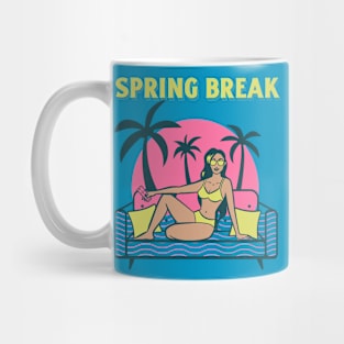 Spring Break pool party Vacation Summer Beach Vibes Mug